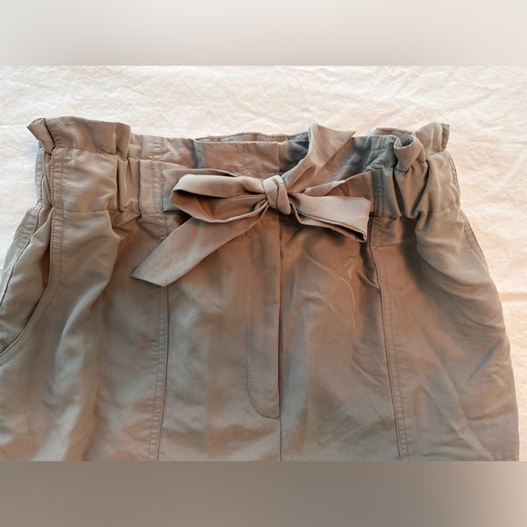 🎉Prologue Trousers W/Decorative Waistband & Sash Greige Color Size M - Picture 5 of 11